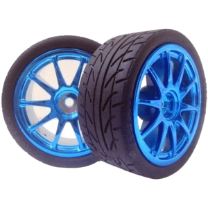Rubber Wheels 65x26mm (pair)