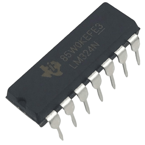 lm324 quad op-amp ic (dip version)