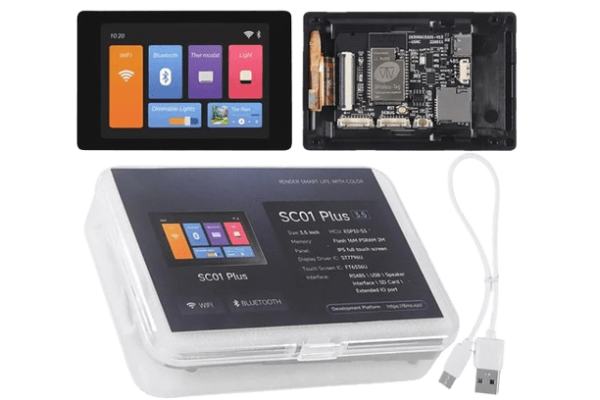 WT32-SC01 PLUS With 3.5 inch 320X480 Capacitive Multi-Touch LCD Screen Built-In Bluetooth Wifi